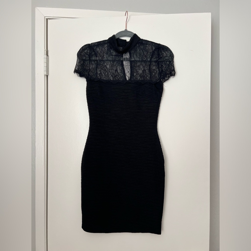 Foreign exchange black lace dress